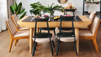 Sophisticated Dining Design: Modern Furniture PNG