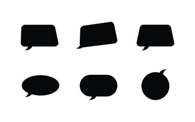 Speech bubble collection set design