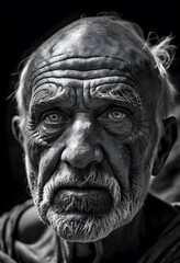 Fototapeta premium old man with alzheimer disease