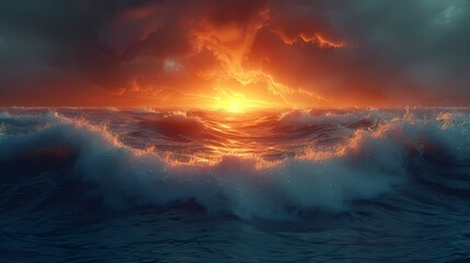 Fototapeta premium flowing river illuminated by the soft liquid hues of the dawn