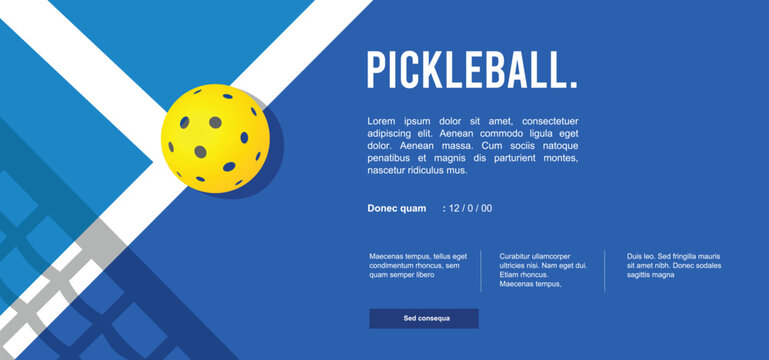 Great simple pickleball background design for any media