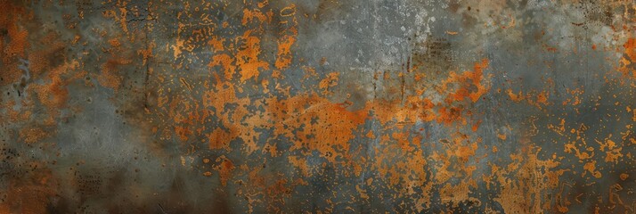 metal texture wallpaper with old paint and rust 

