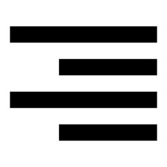 Fototapeta premium align right line icon for editor user interface