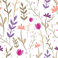 Abstract flower background vector design floral border frame