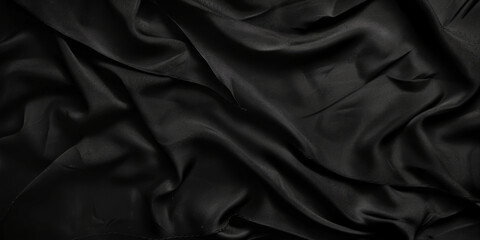 Obraz premium Black paper poster texture background, Weathered black paper texture, black friday banner.Crumpled black paper with wrinkles and rubbed corners