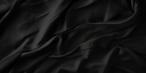 Fototapeta premium Black paper poster texture background, Weathered black paper texture, black friday banner.Crumpled black paper with wrinkles and rubbed corners