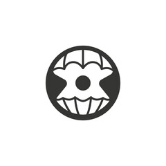 beauty seashell icon logo design illustration 2