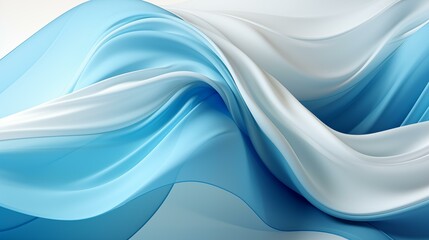 Abstract blue wave background. Stylized water flow banner 