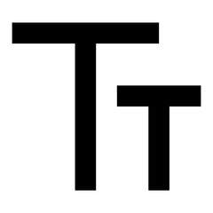 text fields line icon for editor user interface
