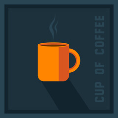 
Cup of coffee. Stylization. Vector graphics.