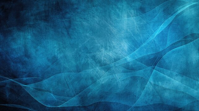 A grungy background with an abstract blue design