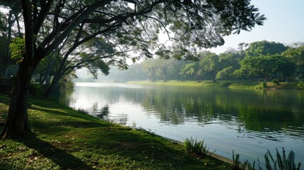 A serene area along the river