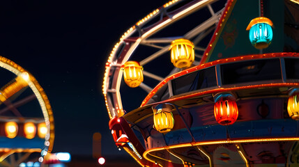 Amusement Park Light Background