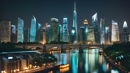 Modern city and environmental technology concept. Sustainable development goals. SDGs