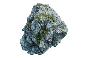 Rock isolated on white background