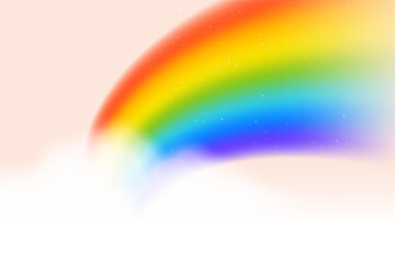 decorative rainbow spectrum background with cloudy effect
