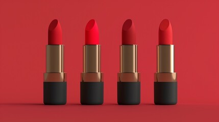 Obraz premium Elegant and sophisticated posters reflecting both modern and classic aesthetics, commercials and other front pages, lipstick posters,モダンとクラシックの両方の美学を反映したエレガントで洗練されたポスター、CMなどの一面、口紅のポスター、Generative AI