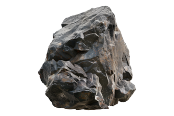 Igneous rock isolated on white background