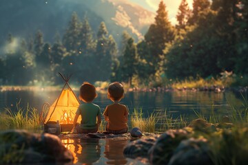 kid summer camp by generative ai