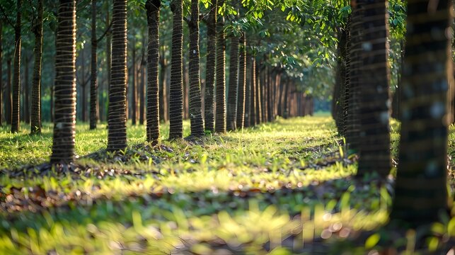 Spiral Cuts and Latex Flow: A Unified and Productive Rubber Tree Plantation