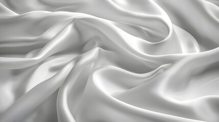 Obraz premium Elegant Waves of Pure Silk: A Radiant Display of Luxury and Texture
