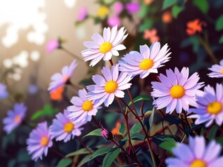 Fototapeta premium aesthetic rise pink flower for wallpaper
