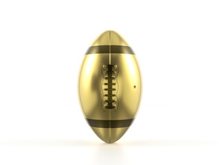 Gold american football ball