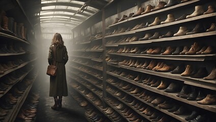 A story set in a dystopian world where shoes are the most valuable commodity, and explore the lengths people go to acquire them ai_generated