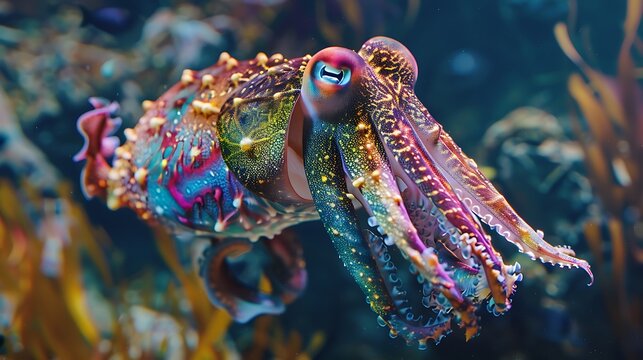 Colorful fishies brighten underwater worlds with their vibrant hues and graceful movements