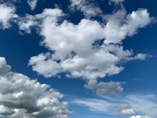 blue sky with clouds