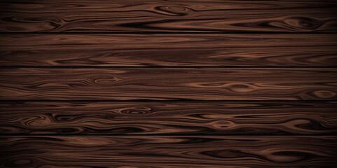 Brown Wooden Texture Background, Classic Seamless Dark Wood Pattern for Elegant Interior Design and Rustic Home Decor Projects, vector illustration.