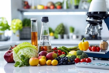 food science conceptual image in a lab