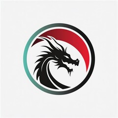 dragon, chinese zodiac year of the dragon, chinese new year, chinese new year, logo iconic dragon. Dragon design with circle. Dragon tatto, Dragon art, icon dragon, symbol dragon, shio dragon