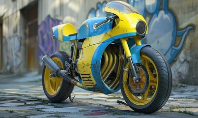 elegance modern classic motorbike a retro vintage concept nostalgic vehicle wallpaper ai generated