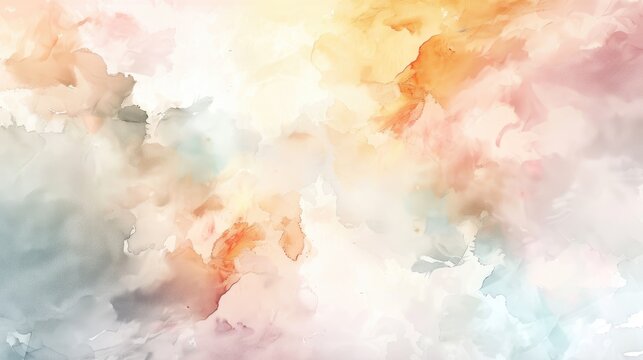 An abstract background with a dreamy, watercolor effect in soft hues.