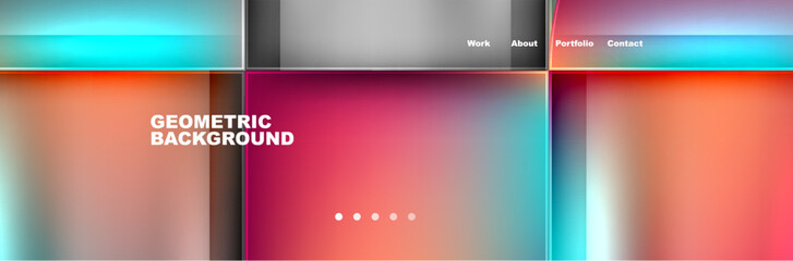 Circle triangle geometric web site page template. Vector Illustration For Wallpaper, Banner, Background, Card, Book Illustration, landing page