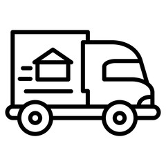 Fototapeta premium Moving Truck Icon
