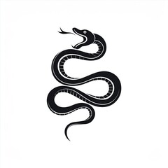 snake icon or snake logo. logo iconic snake chinese, circel logo snake, red snake logo. black color and white background. shio snake, snake chinese new years, snake tatto design, snake art. 