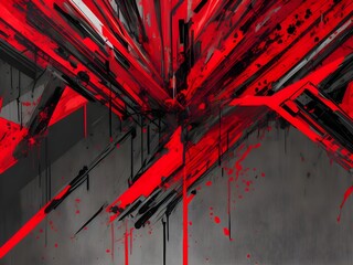 Naklejka premium red and black abstract background for designs