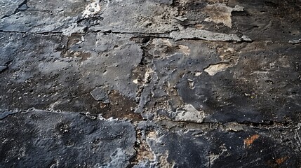 Texture of a grimy dark cement floor for abstract backdrop