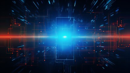 Dynamic abstract technology background with futuristic digital innovation concept - vibrant vector illustration for hi-tech communication and innovation in the digital era.

