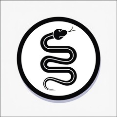 Obraz premium chinese zodiac year of the snake, chinese new year, chinese new year, logo iconic snake, circel logo snake, red snake logo, wood snake chinese new year symbol, logo red snake cool