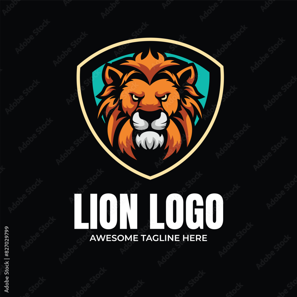 Wall mural Lion Illustration Mascot Logo