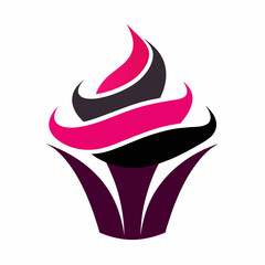 Cupcake abstract logo icon vector illustration 