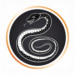 Obraz premium snake illustration art design or logo snake or icon snake or vector snake