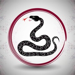 snake illustration art design or logo snake or icon snake or vector snake