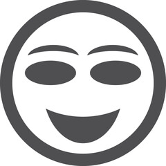 Face, grin, beam icon