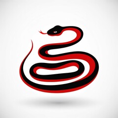 Naklejka premium snake illustration art design or logo snake or icon snake or vector snake