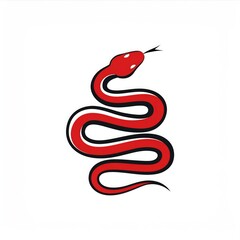 Obraz premium snake illustration art design or logo snake or icon snake or vector snake