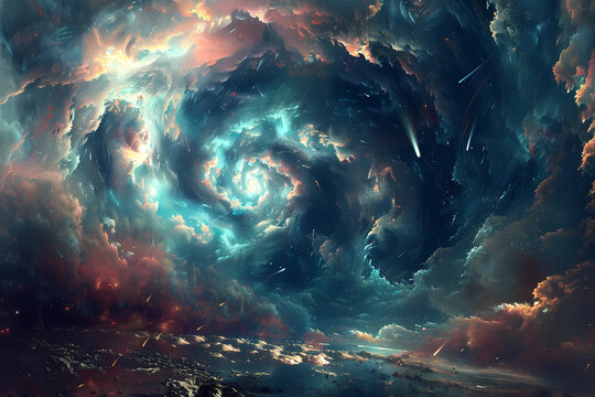 A parallel universe where reality is distorted and physics are unpredictable.